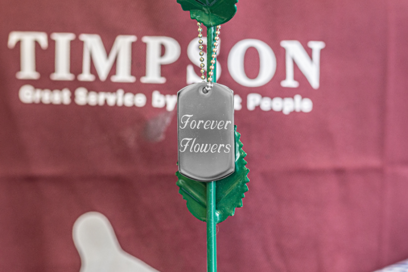 Timpson Forever Flower engraving 2024
